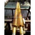 Sekrup kembar WPC Conical untuk mesin extruder